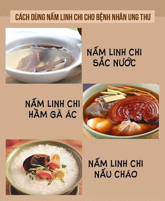 Sử dụng nấm linh cho cho người bị ung thư