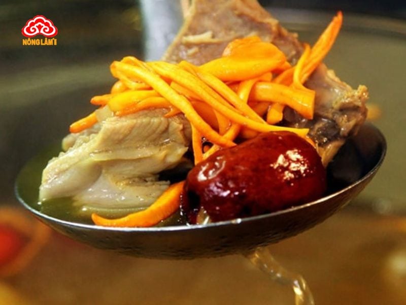 Nấu canh, súp với đông trùng hạ thảo, nấm linh chi