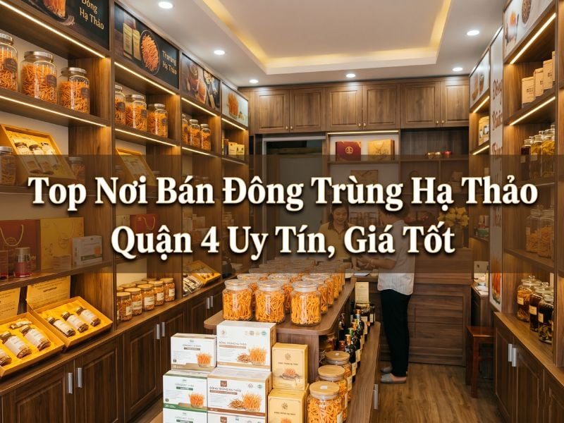 Cửa hàng bán đông trùng hạ thảo quận 4 uy tín, đa dạng sản phẩm chất lượng cao.