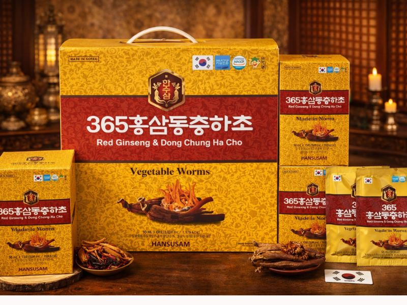 Đông Trùng Hạ Thảo Hàn Quốc: Nguồn Gốc, Thương Hiệu, Giá Bán 9 Sản phẩm đông trùng hạ thảo thương hiệu 365 korea