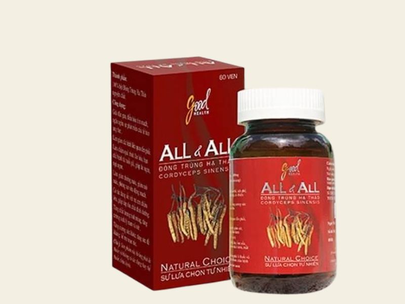 Đông Trùng Hạ Thảo All&Amp;All: Công Dụng, Cách Dùng, Giá Bán 7 Sản phẩm đông trùng hạ thảo all&all