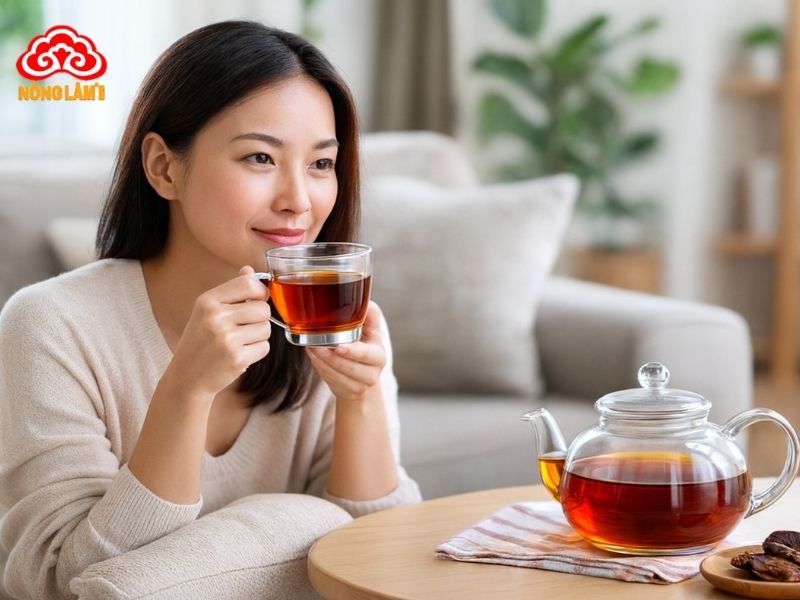 Sắc nước nấm lim xanh uống hàng ngày để trị nám từ gốc