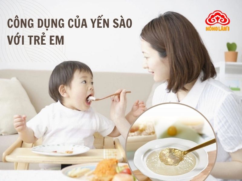 Yến sào với trẻ em