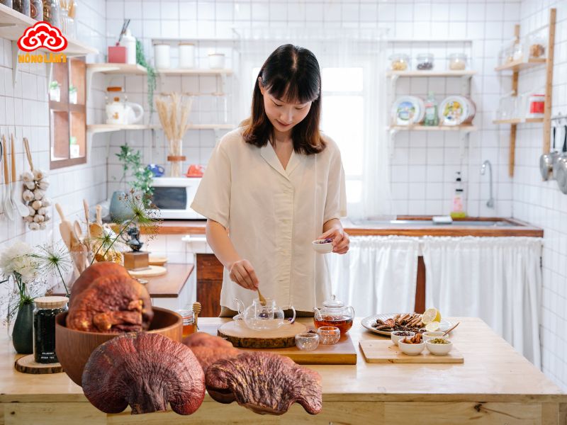 Nấm Linh Chi Hỗ Trợ Phục Hồi Sau Tai Biến Mạch Máu Não 16 Uống trà nấm linh chi giúp phục hồi sau tai biến
