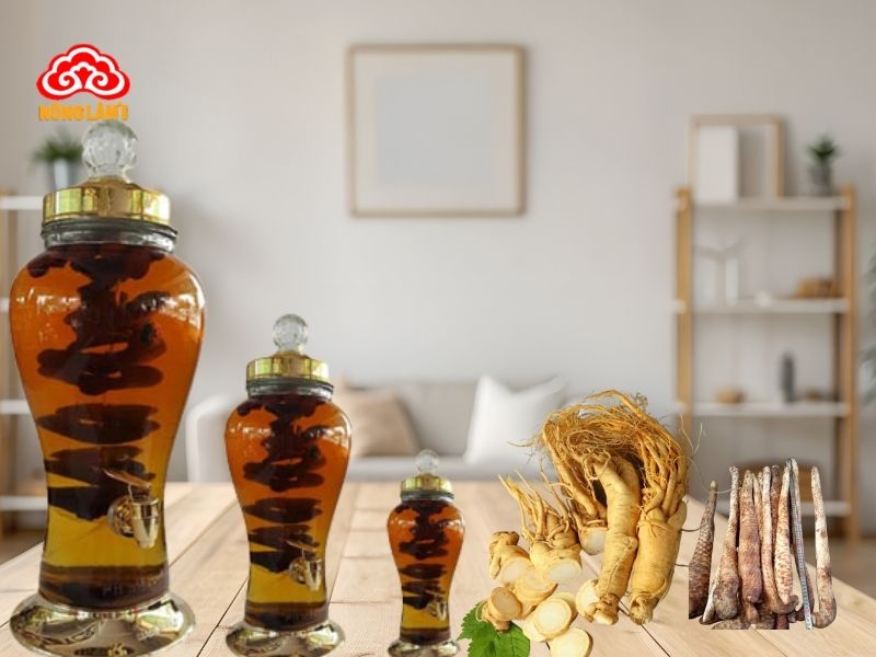 Rượu nấm linh chi tăng cường sinh lý nam