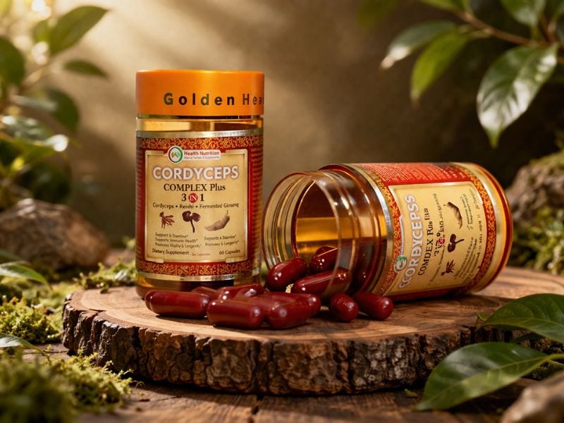 Đông Trùng Hạ Thảo Úc: Nguồn Gốc, Sản Phẩm &Amp; Giá Bán 9 Viên uống đông trùng hạ thảo golden health cordyceps complex 3 in 1