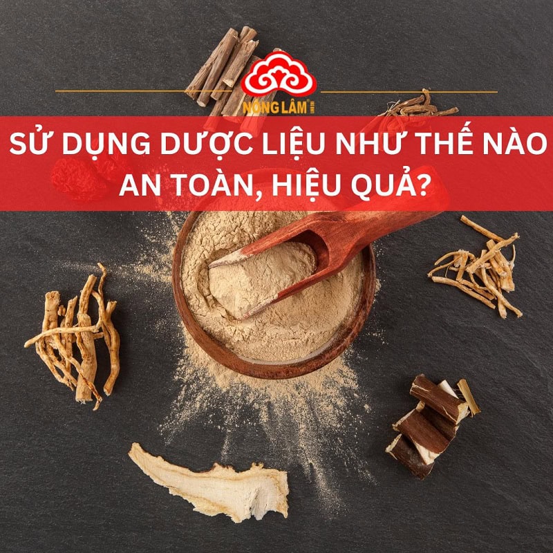 Cách sử dụng dược liệu an toàn