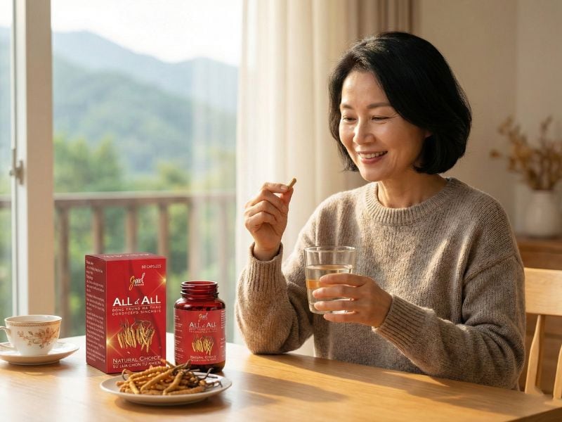 Đông Trùng Hạ Thảo All&Amp;All: Công Dụng, Cách Dùng, Giá Bán 10 Mỗi ngày 1 viên đông trùng hạ thảo all&all