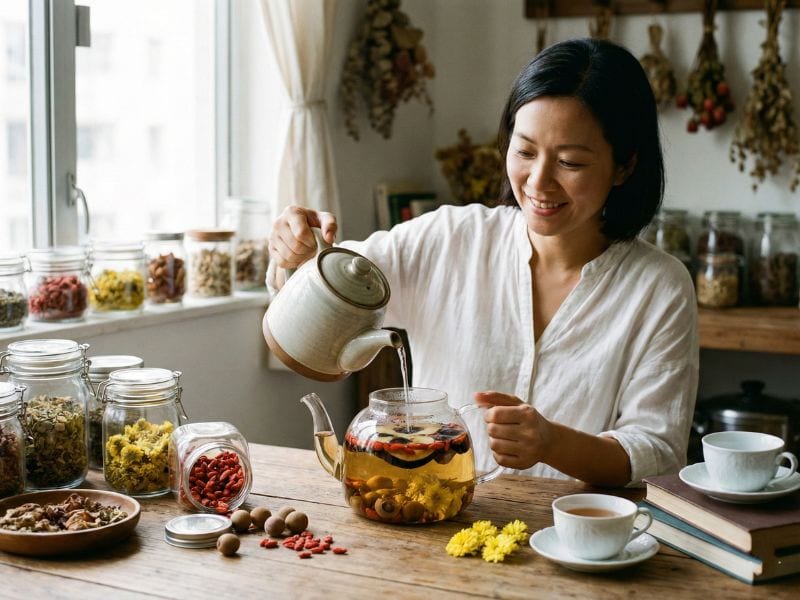 Táo Đen: Đặc Điểm, Thành Phần, Công Dụng &Amp; Cách Dùng 11 Pha trà táo đen