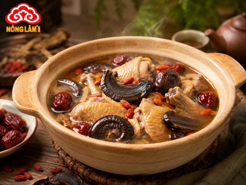 Nấm Linh Chi Đen: Đặc Điểm, Công Dụng, Cách Dùng &Amp; Báo Giá 11 Gà hầm linh chi đen